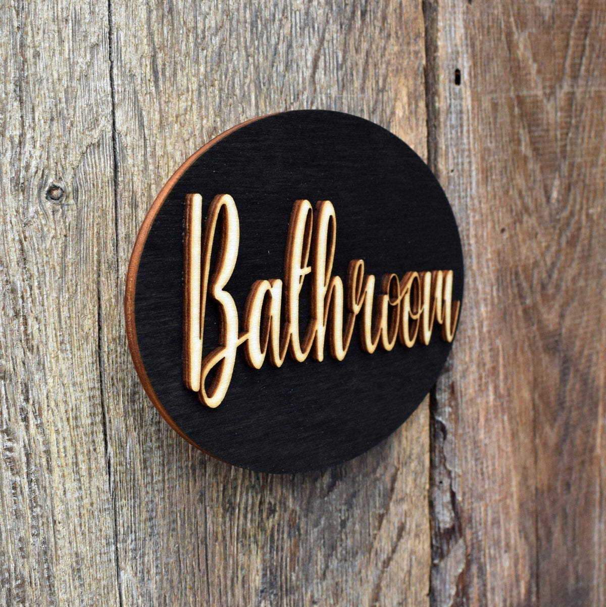 Bathroom Door Sign, Bathroom Sign, Bathroom Decor, Cabin Sign, Wood Gift, Wood Decor, Toliet Door Sign, Unisex Toilet Door